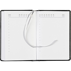 Ежедневник недатированный Attache Agenda искусственная кожа A6 160 листов чёрный