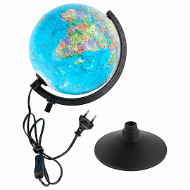 Глобус политический GLOBEN "Классик", 21 см, с подсветкой, К012100010