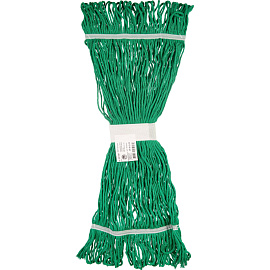 Насадка МОП для верёвочной швабры A-VM хлопок 70x15 см зелёная