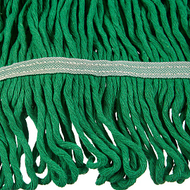 Насадка МОП для верёвочной швабры A-VM хлопок 70x15 см зелёная