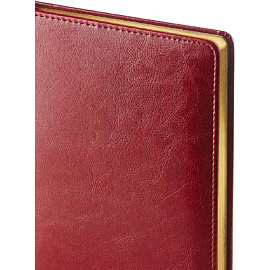 Ежедневник недатированный Attache Sidney Nebraska искусственная кожа A6+ 136 листов бордовый (золотистый обрез)