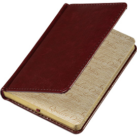 Ежедневник недатированный Attache Sidney Nebraska искусственная кожа A6+ 136 листов бордовый (золотистый обрез)