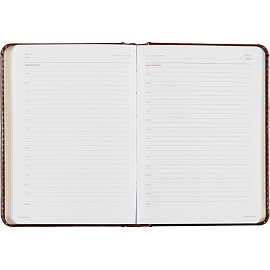 Ежедневник недатированный Attache Sidney Nebraska искусственная кожа A6+ 136 листов бордовый (золотистый обрез)