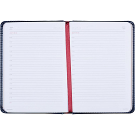 Ежедневник недатированный Attache Sidney Nebraska искусственная кожа A6+ 136 листов синий (золотистый обрез)