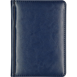 Ежедневник недатированный Attache Sidney Nebraska искусственная кожа A6+ 136 листов синий (золотистый обрез)