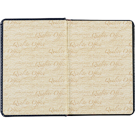 Ежедневник недатированный Attache Sidney Nebraska искусственная кожа A6+ 136 листов синий (золотистый обрез)