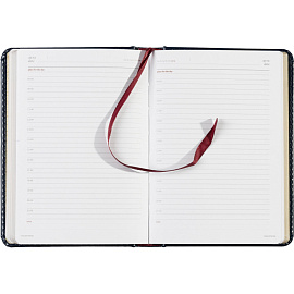 Ежедневник недатированный Attache Sidney Nebraska искусственная кожа A6+ 136 листов синий (золотистый обрез)