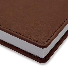 Ежедневник недатированный Attache Velvet искусственная кожа Soft Touch A5+ 136 листов коричневый