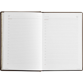 Ежедневник недатированный Attache Velvet искусственная кожа Soft Touch A5+ 136 листов коричневый