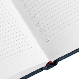 Ежедневник недатированный Attache Velvet искусственная кожа Soft Touch A5+ 136 листов тёмно-синий