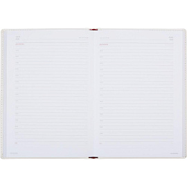 Ежедневник недатированный Attache Velvet искусственная кожа Soft Touch A5+ 136 листов белый