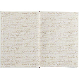 Ежедневник недатированный Attache Velvet искусственная кожа Soft Touch A5+ 136 листов белый