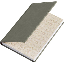 Ежедневник недатированный Attache Velvet искусственная кожа Soft Touch A5+ 136 листов серый