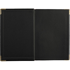 Ежедневник полудатированный Bruno Visconti Boss искусственная кожа A5+ 208 листов черный (золотистый обрез)