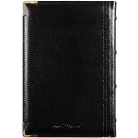 Ежедневник полудатированный Bruno Visconti Boss искусственная кожа A5+ 208 листов черный (золотистый обрез)