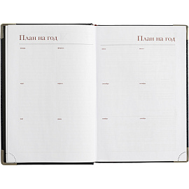 Ежедневник полудатированный Bruno Visconti Boss искусственная кожа A5+ 208 листов синий (серебристый обрез)