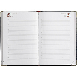 Ежедневник полудатированный Bruno Visconti Boss искусственная кожа A5+ 208 листов синий (серебристый обрез)