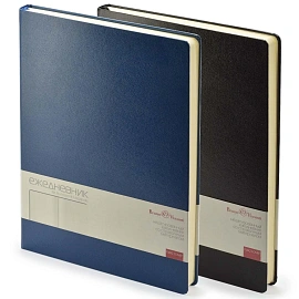 Ежедневник недатированный Bruno Visconti Megapolis искусственная кожа A4 160 листов синий (серебристый обрез)