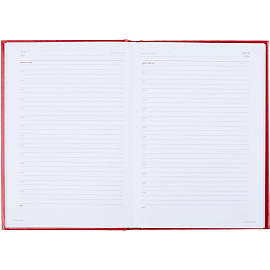Ежедневник недатированный Attache Ideal New балакрон A5+ 136 листов красный