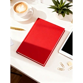 Ежедневник недатированный Attache Ideal New балакрон A5+ 136 листов красный