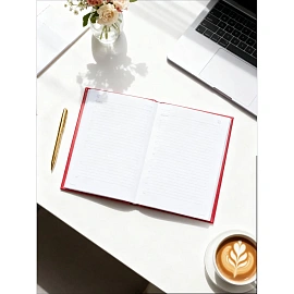 Ежедневник недатированный Attache Ideal New балакрон A5+ 136 листов красный