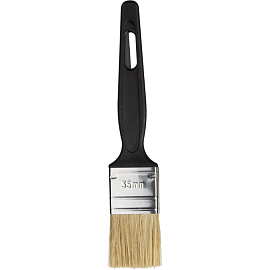 Кисть малярная плоская Сибртех из натуральной щетины 35x5 мм (82503) фото Кисть малярная плоская Сибртех из натуральной щетины 35x5 мм (82503)