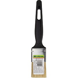 Кисть малярная плоская Сибртех из натуральной щетины 35x5 мм (82503) фото Кисть малярная плоская Сибртех из натуральной щетины 35x5 мм (82503)