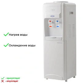 Кулер для воды Vatten V24WKB белый (нагрев и охлаждение)
