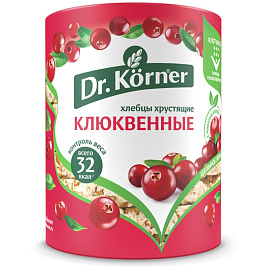 Хлебцы Dr.Korner Злаковый коктейль клюквенный пшеничные 100 г