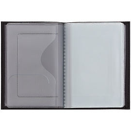 Обложка для автодокументов OfficeSpace "Комфорт", экокожа, черный, тиснение золотом