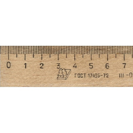 Линейка Можга ЛП-200 20 см деревянная коричневая