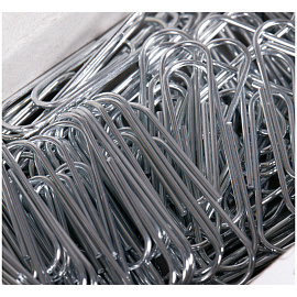 Скрепки 28мм, OfficeSpace, 100шт., оцинкованные, карт. упаковка фото Скрепки 28мм, OfficeSpace, 100шт., оцинкованные, карт. упаковка