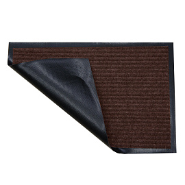 Коврик входной влаговпитывающий ворсовый 120х180 см коричневый