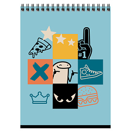 Блокнот А5 60л. на гребне BG "Могу позволить фото Блокнот А5 60л. на гребне BG "Могу позволить