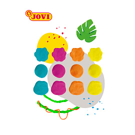 Пластилин растительный JOVI, 6 цветов неон, 15г, картон, европодвес фото Пластилин растительный JOVI, 6 цветов неон, 15г, картон, европодвес