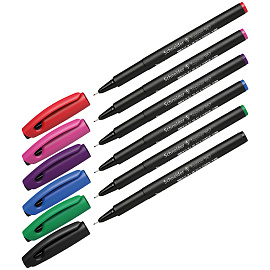 Набор капиллярных ручек Schneider "Topliner 967" 06цв., 0,4мм, европодвес фото Набор капиллярных ручек Schneider "Topliner 967" 06цв., 0,4мм, европодвес