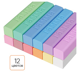 Мелки для асфальта Гамма "Мультики" цветные, 48шт., квадратные, картонная коробка