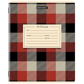 Тетрадь 12 л. BRAUBERG линия, обложка картон, CLASSIC TEXTURE, 107284