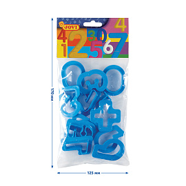 Набор для лепки JOVI, формочки 12шт. "Цифры", пакет, европодвес фото Набор для лепки JOVI, формочки 12шт. "Цифры", пакет, европодвес