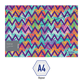Папка-конверт на кнопке Berlingo "Summer" А4, 180мкм, с рисунком