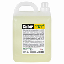 Универсальное чистящее средство Санфор Лимонная свежесть гель 5 л