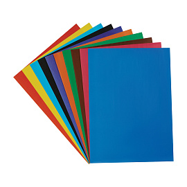 Цветная бумага мелованная А4, Мульти-Пульти, 10л., 10цв., в папке, "Приключения Енота