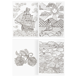 Раскраска А4, 16 стр., ТРИ СОВЫ "Антистресс. Вокруг света