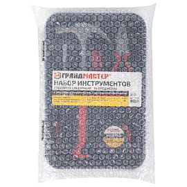 Набор инструментов столярно-слесарный, 14 предметов, пластиковый бокс, ГРАНДМАСТЕР, 671324