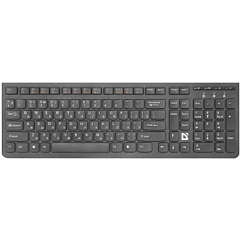 Клавиатура беспроводная DEFENDER UltraMate SM-535 RU, USB, 108 клавиш, 2,4 Ghz, черная, 45535