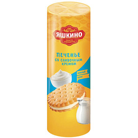 Печенье затяжное Яшкино со сливочным кремом 190 г
