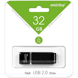 Флеш-память USB 2.0 32 ГБ Smartbuy Quartz (SB32GBQZ-K)