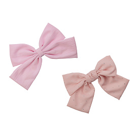 Заколка для волос MESHU, бант, розовая, ассорти, 14*13см, европодвес фото Заколка для волос MESHU, бант, розовая, ассорти, 14*13см, европодвес
