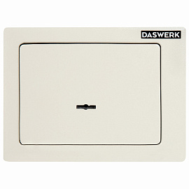 Сейф мебельный DASWERK SC-170KL (170х230х170 мм), ключевой замок, бежевый, 291339