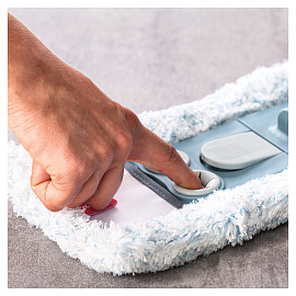 Швабра флаундер (плоская) York Magnetic насадка микрофибра 41x8 см телескопическая рукоятка 145 см металл/пластик